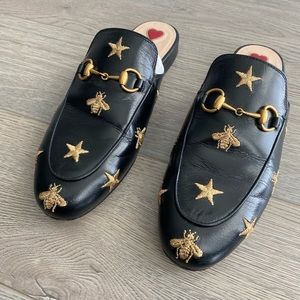 Black Gucci Princetown Slippers size 37